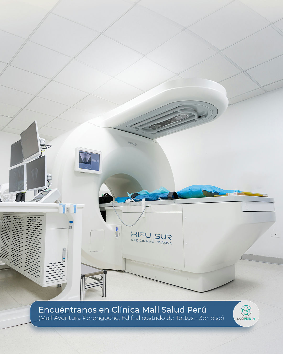 Equipo JC300 en sala de tratamiento HIFU