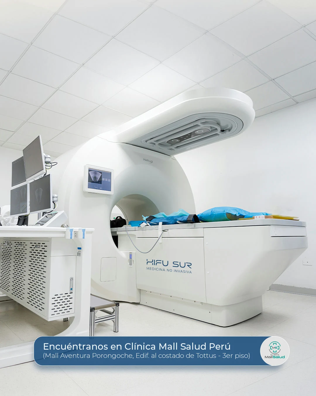 Equipo JC300 en sala de tratamiento HIFU